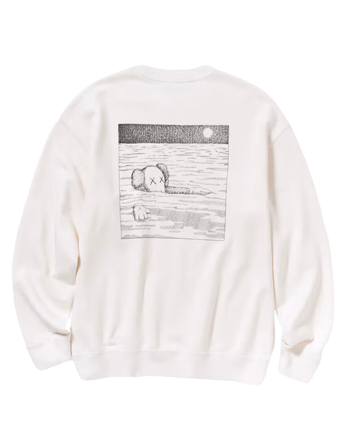 KAWS x Uniqlo Longsleeve Sweatshirt Off White BFF