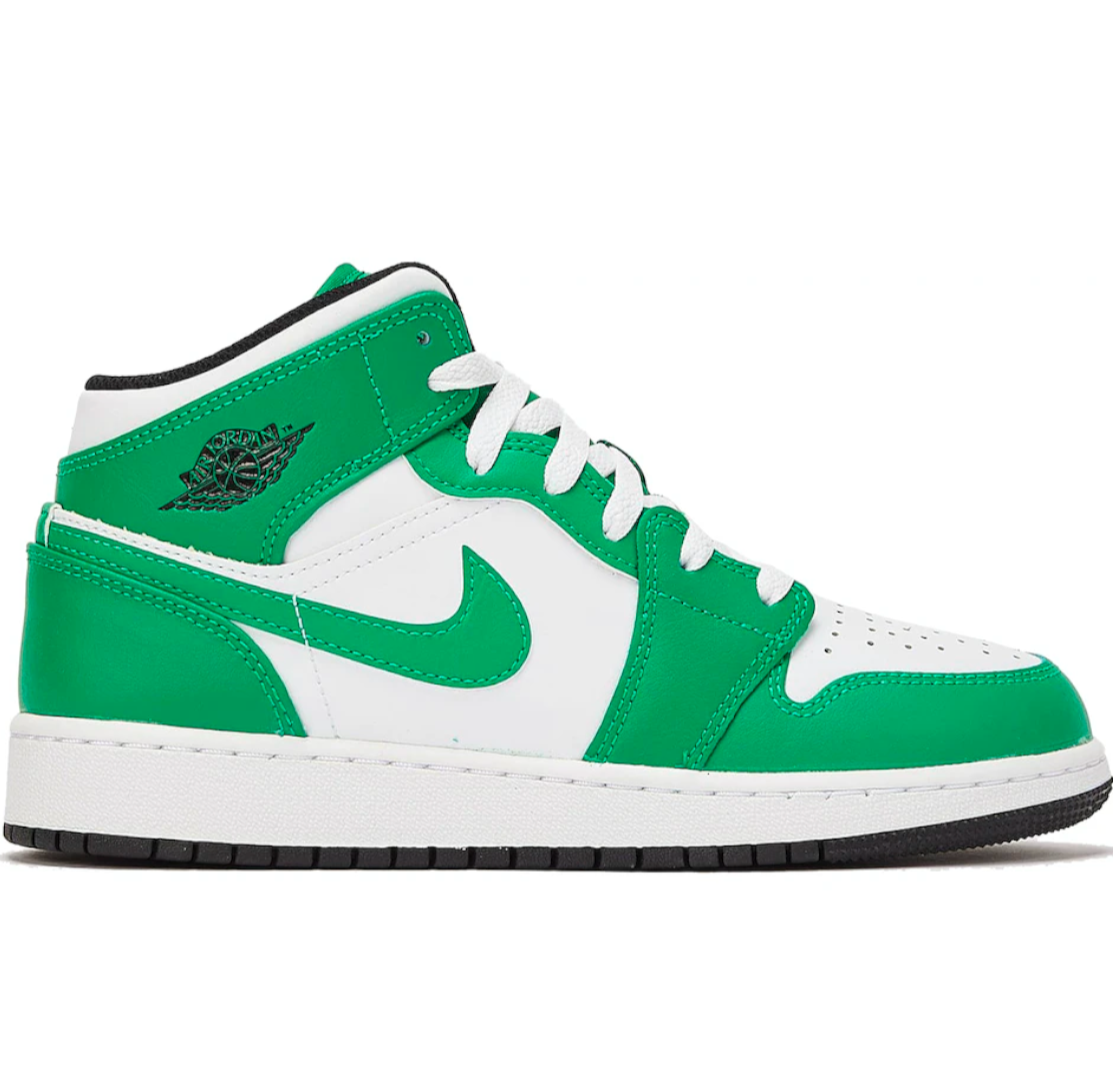 Air Jordan 1 Mid Lucky Green (GS)