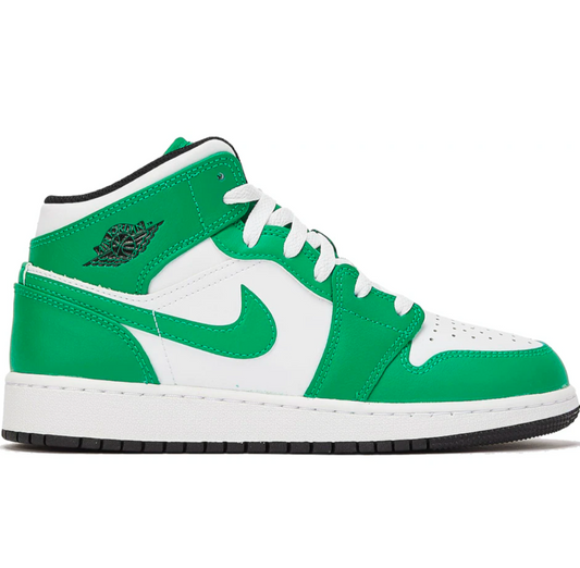 Air Jordan 1 Mid Lucky Green (GS)