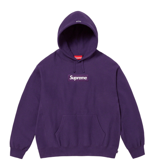 Supreme Box Logo bluza fioletowa