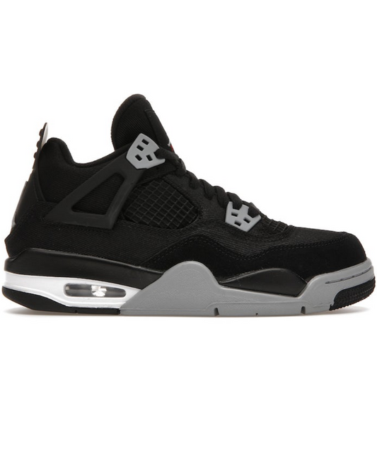 Air Jordan 4 Retro Black Canvas (GS)