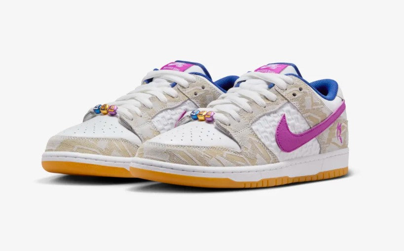 Nike SB Dunk Low Pure "Rayssa" Platinum and Vivid Purple