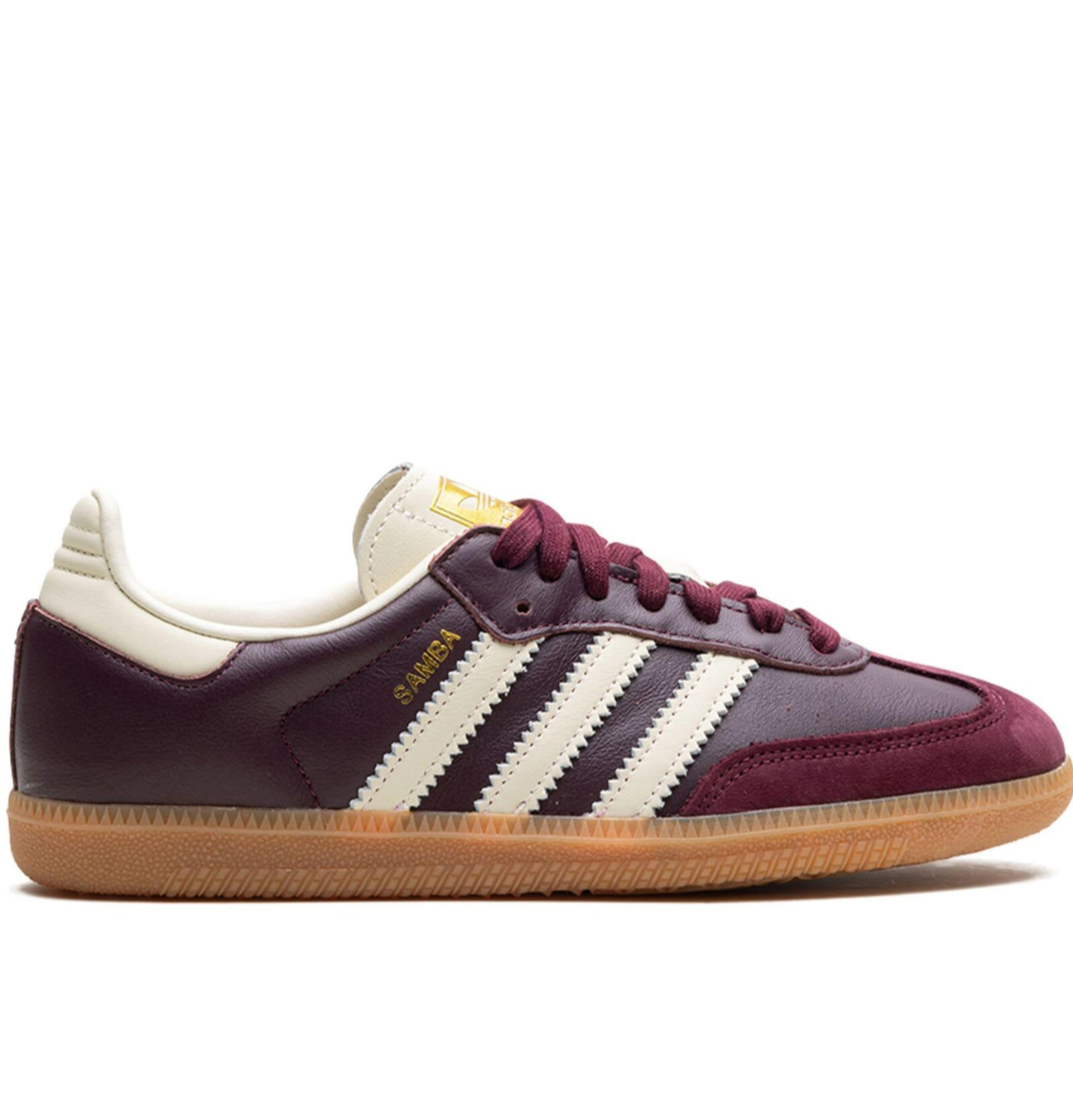 Adidas Samba OG Maroon Gold Metallic